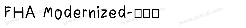 FHA Modernized字体转换